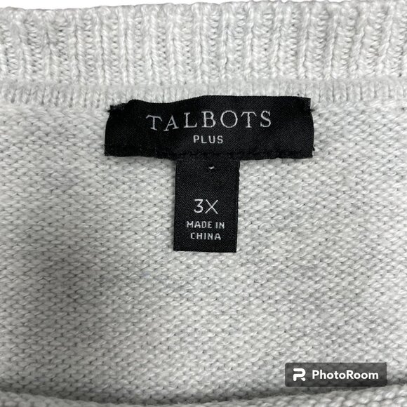 Talbot's Women's 3X Multicolor Striped Sweater - Picture 5 of 9